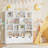 57.5"H 5-Tier Cube Storage Bookcase, Standard Bookcase with 4 Removable Drawers-2088301489