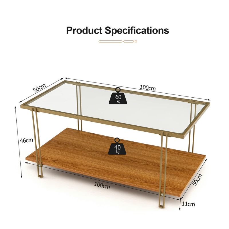 Amed Coffee Table with Storage