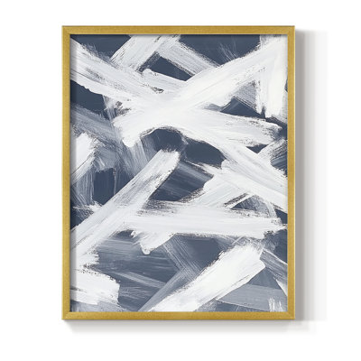 Impression abstraite encadrée XXVI - prête à être accrochée