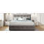 Lit plateforme tapissier avec 2 tiroirs et 1 lit gigogne simple TG, tissu de lin, grand-290962494