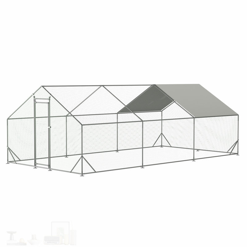 Poulailler en métal galvanisé de qualité supérieure pour une vie de volaille sûre et confortable, durable et résistante aux intempéries