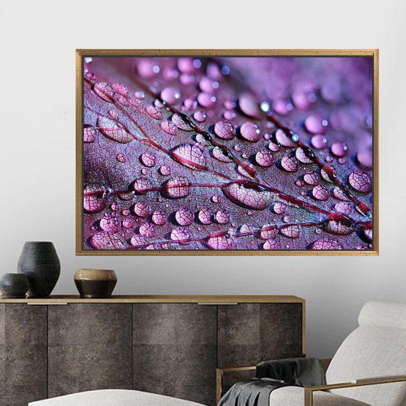 Print on Canvas, 25 cm H x 35 cm W, Gold Floater Framed
