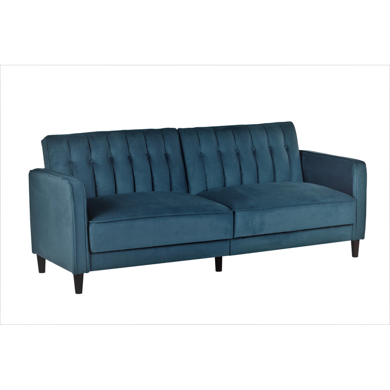 Cornell Upholstered 81'' Sofa, Teal Blue