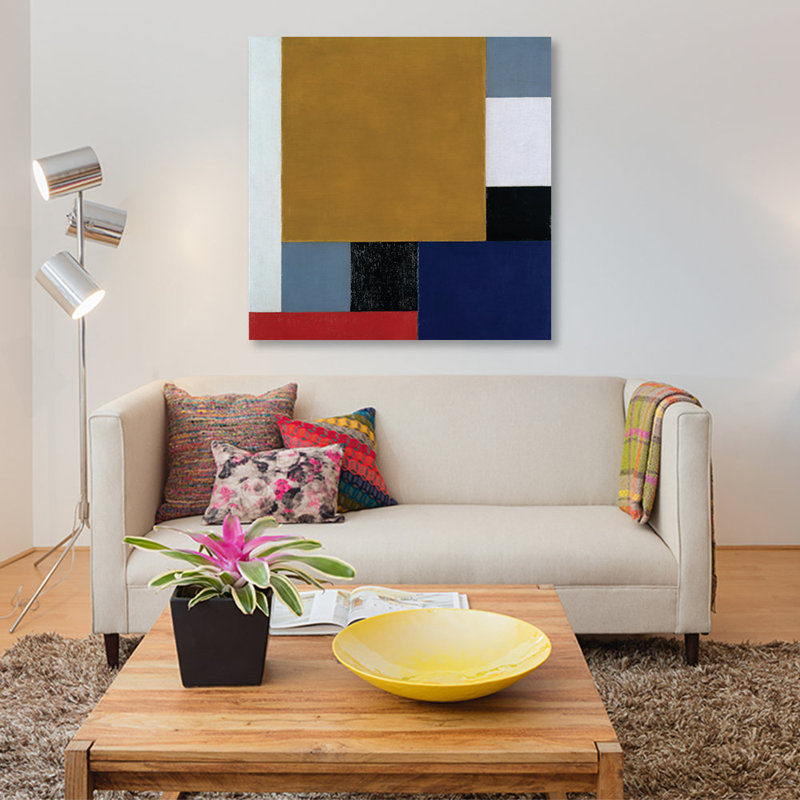 « composition 22, 1922 », impression sur toile, H 12 po x l 12 po x P 0,75 po, Pas de tapis, Toile tendue
