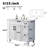 Revy 36" Modern White Free-standing single bathroom vanity set