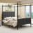 Upholstered Canopy Bed-106894395-87206630