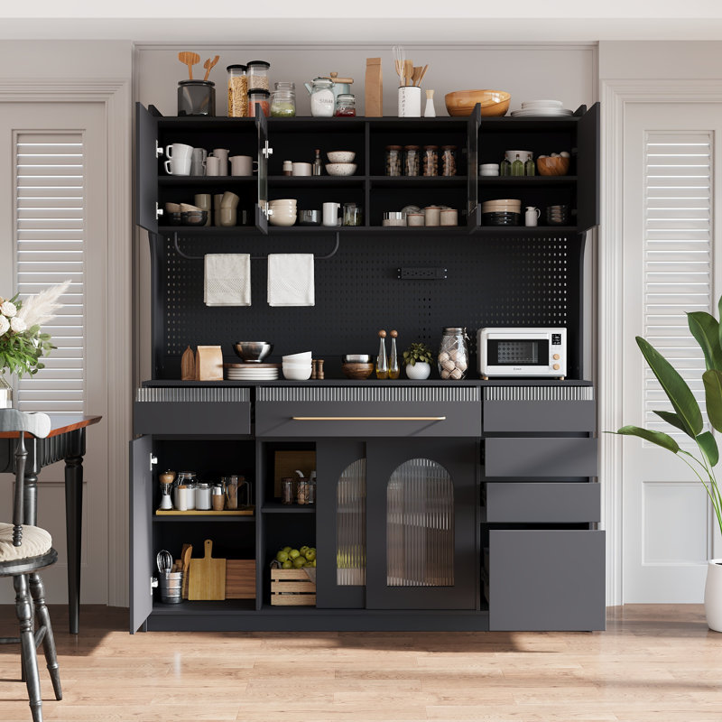 Grands buffets et buffet, armoire à café moderne en MDF pour la cuisine