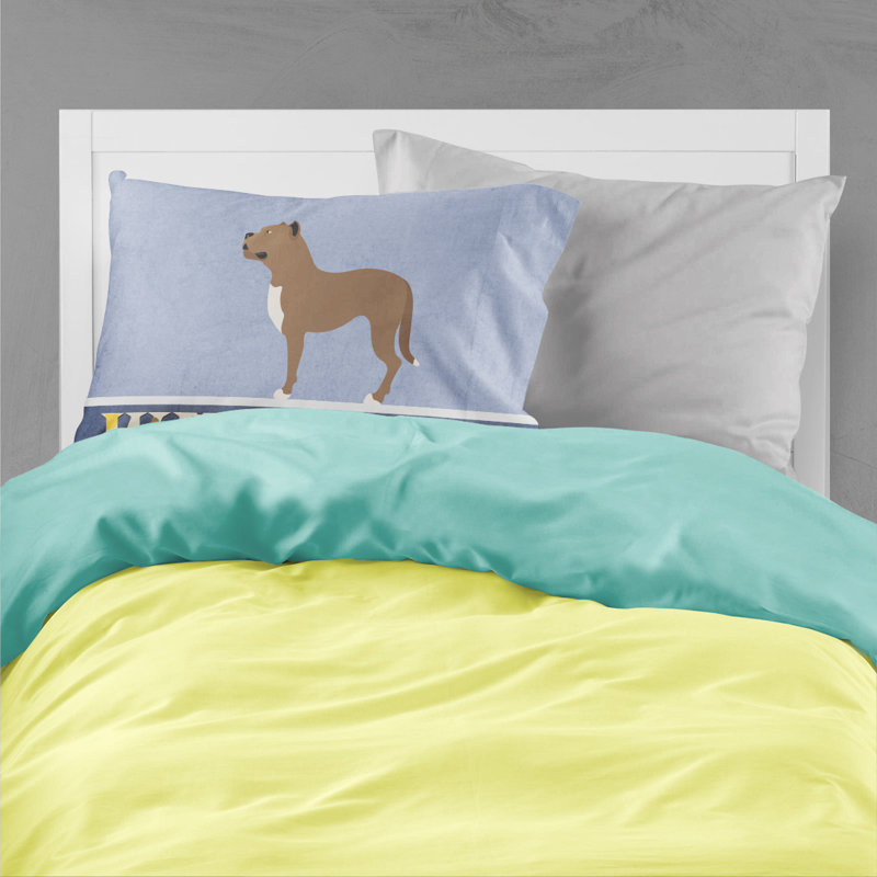Taie d’oreiller welcome, Dogue des Canaries