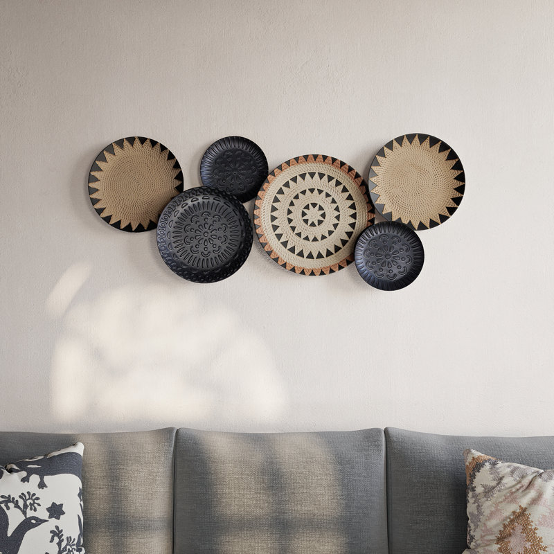 2 Piece Zara Geometric Metal Modern Wall Décor Set