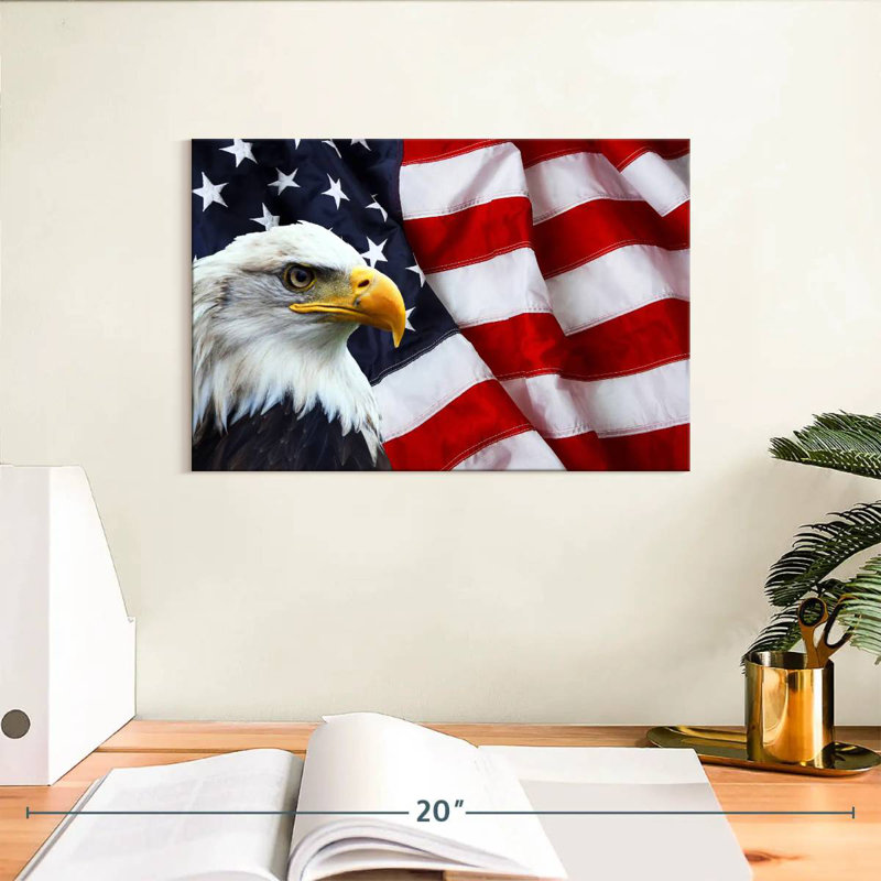 American National Bald Eagle, H 8 po x l 12 po