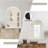 Distressed Solid Wood Arch Mirror-1408279537