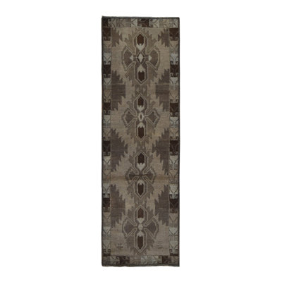 Tapis de couloir unique en laine 2 pi 5 po x 8 pi Tiniqua