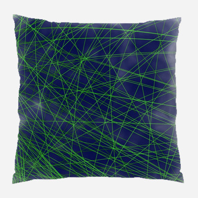 Coussin décoratif à lignes