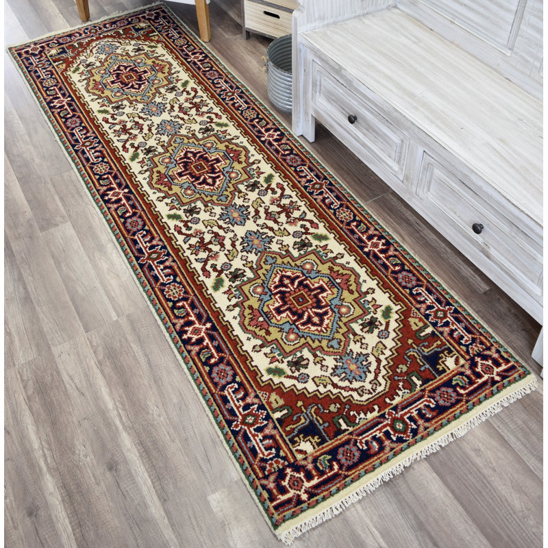 Tapis transitionnel Royal Heriz, Tapis de couloir 2 pi 6 po x 12 pi