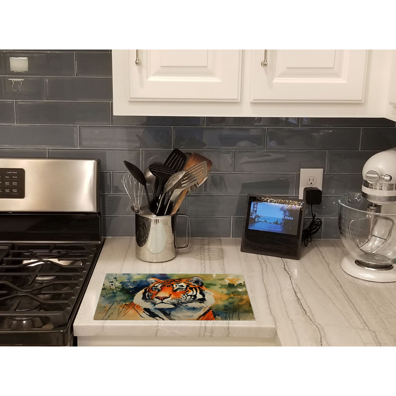 Tiger Glass Cutting Board Large