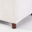 Causeuse beige en tissu Boucle