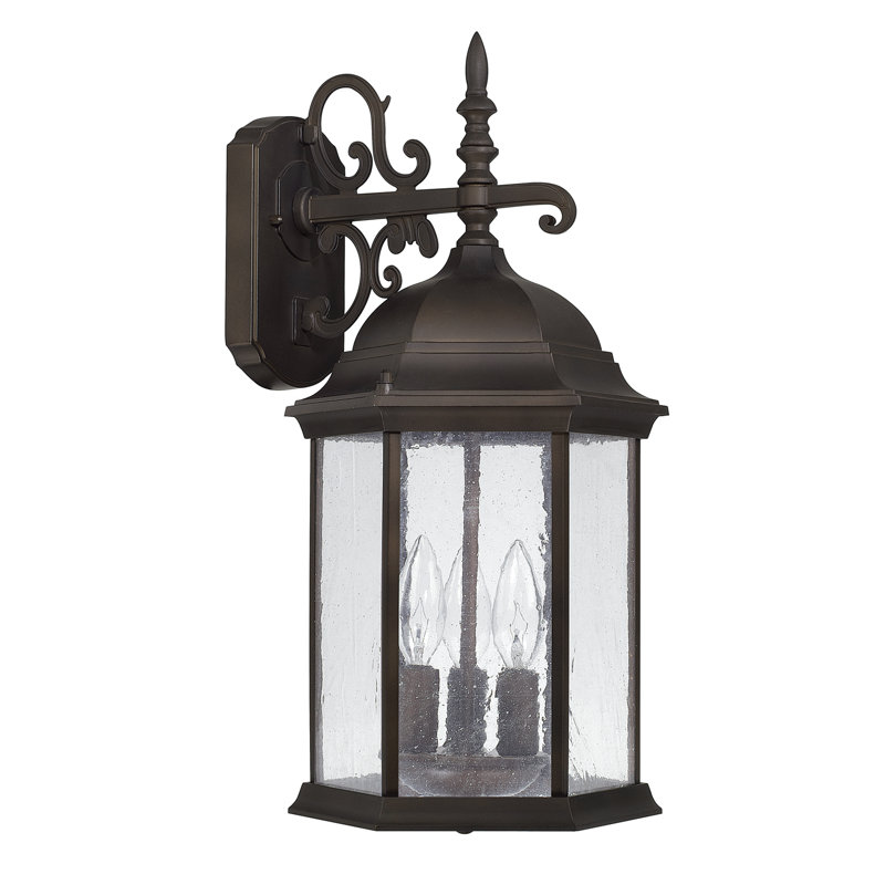 Main Street Wall Light, 19" H x 9.5" W x 10" D, Black