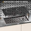 Karinear Electric Cooktop 2 Burner, 110V Electric Stove Top, 2000W Knob Control & Sensor Touch Electric Hot Plate for Countertop or Built-in Install, Timer, Safety Lock, 9 Power Level, 24 Inch