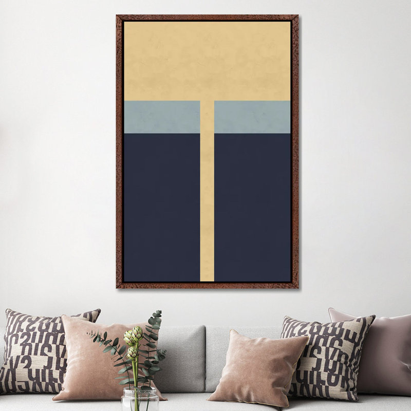 Abstract Square XXIX by Helo Moraes - Gallery-Wrapped Canvas Giclée on Canvas, Classic Wood Floater Framed