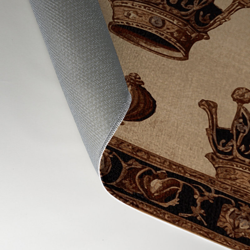 Tapis beige français d'intérieur et d'extérieur, Rectangle 9 pi x 12 pi