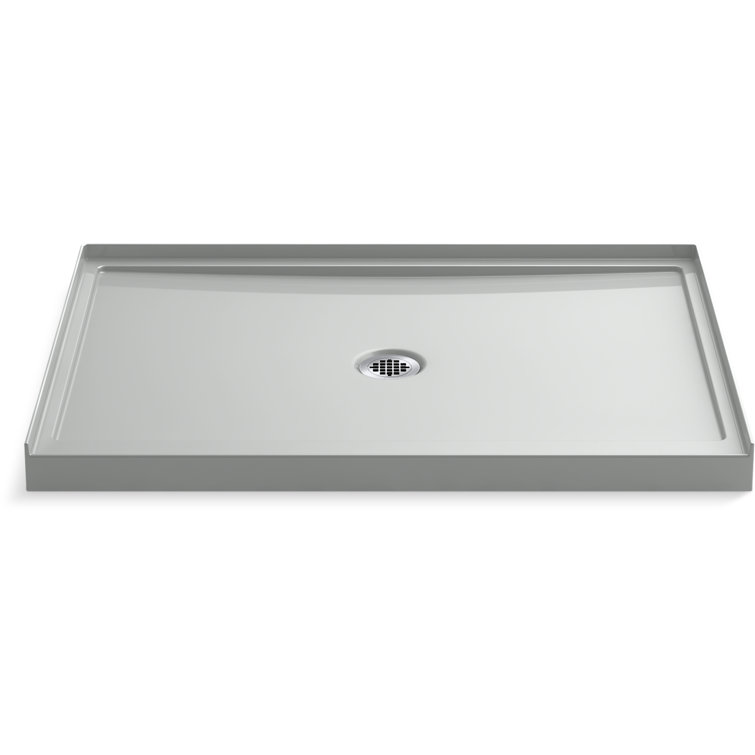 Rely48-In X 34-In Single-Threshold Shower Base With Center Drain