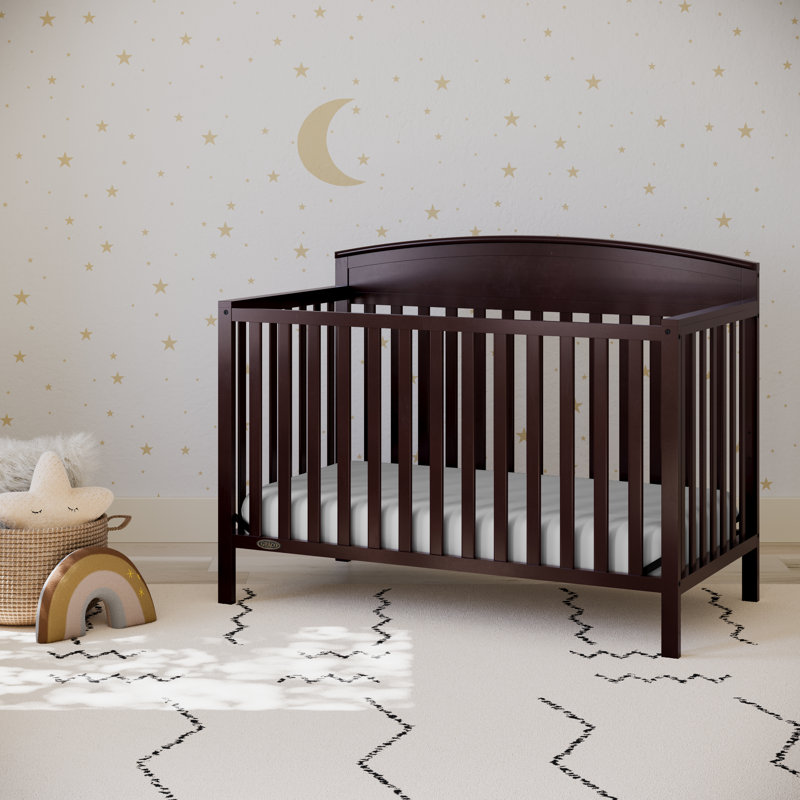 Lit de bébé convertible 5-en-1 Benton, Espresso, Lit à barreaux