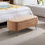 Banc de rangement avec repose-pieds à l'extrémité du lit, banc d'entrée rembourré-302842110-302842108