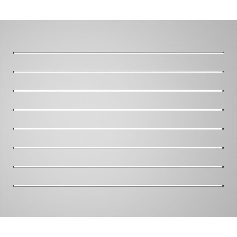 Évent à pignon fonctionnel en uréthane rectangulaire à fixation en surface, brun clair apprêté, H 30 po x l 36 po x P 2 po
