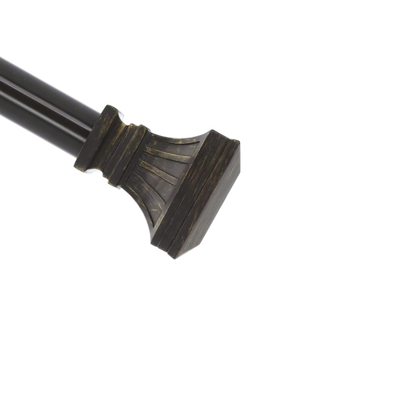 Fort Calhoun Steel Adjustable Hardware Set, Bronze/Gold, 1" H x 84" W x 7" D