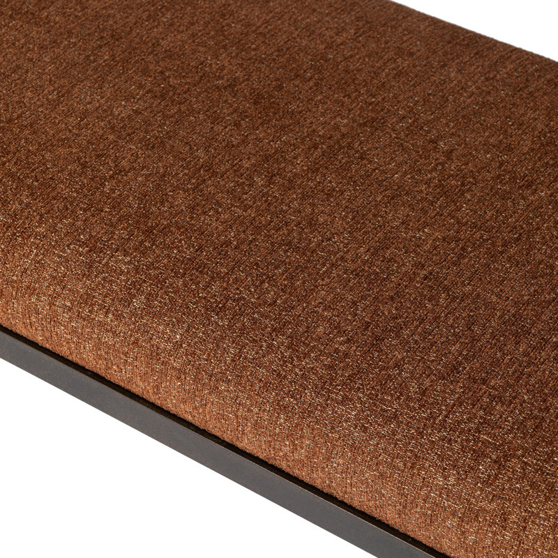 JADE Upholstered Bench, Crypton Wayfarer Sienna