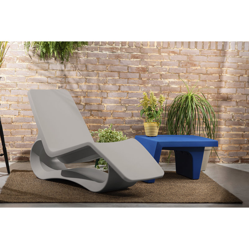 Tramontina Octo Polyethylene Sun Lounger, Grey