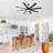 66 Inch Modern Ceiling Fan With Dimmable Led Light 8 ABS Blades Smart Remote Control Reversible DC Motor For Home Office-311282827