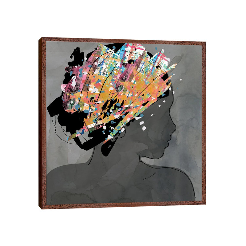 Graffiti Portrait I by Carol Robinson - Gallery-Wrapped Canvas Giclée on Canvas, Classic Wood Floater Frame