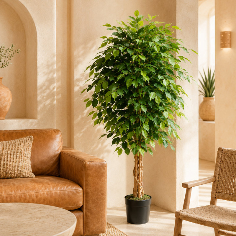 150cm Faux Palm Tree in Pot Liner