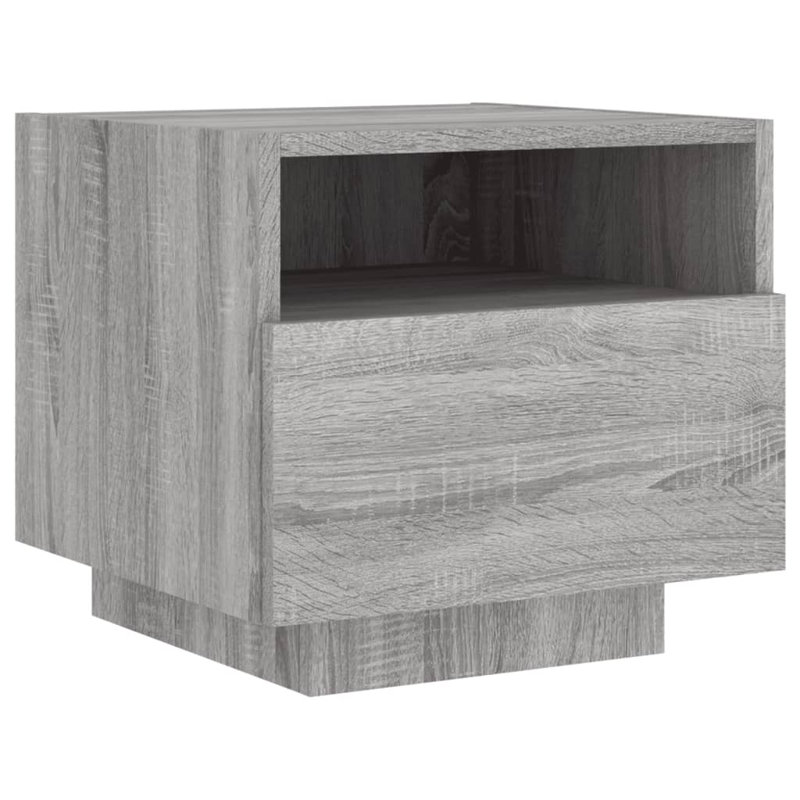 Brayli 39cm W Bedside Table, Black, Individual