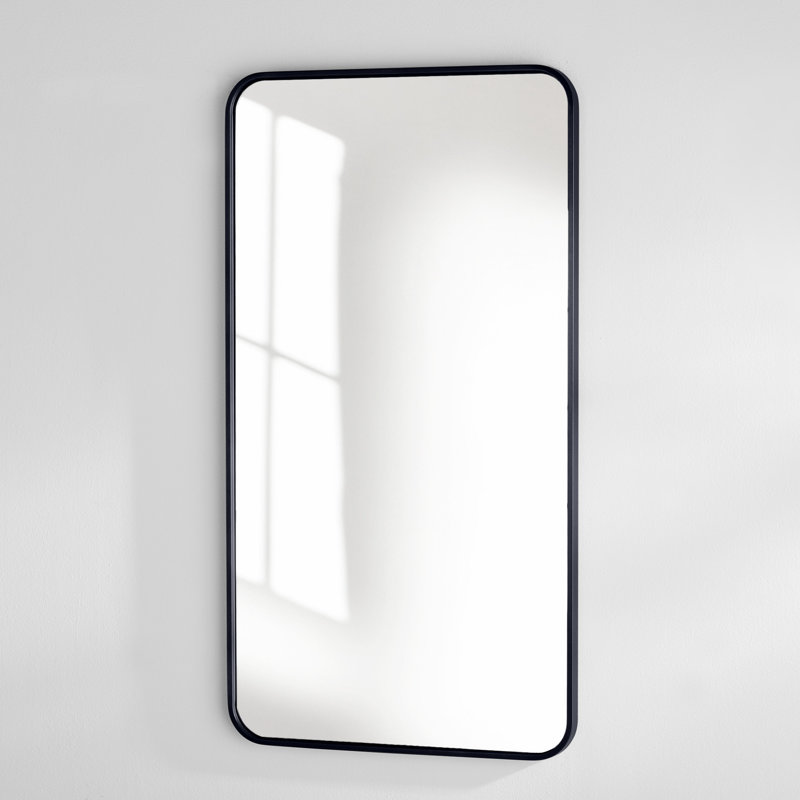 Miroir mural Sabine, Noir, 40 po x 22 po
