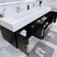 Ensemble de meuble-lavabo mural double l 72 "Glasgow-2055415422