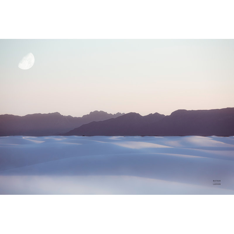 Photographie «White Sands Dream» par Nathan Larson, H 8 po x l 12 po, Toile tendue