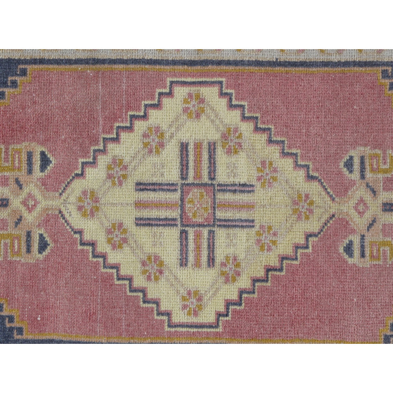 Vintage One-of-a-Kind Rectangle 1'9" X 3'1" Hand Knotted Area Rug