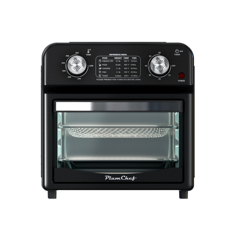 12.5-Quart 7-In-1 Multi-Function Convection Oven, Stainless Steel, Black
