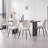 Modern Dining Chairs Set of 4, Boucle Fabric, Upholstered Boucle Kitchen Chair With Metal Legs, Beige-484931429
