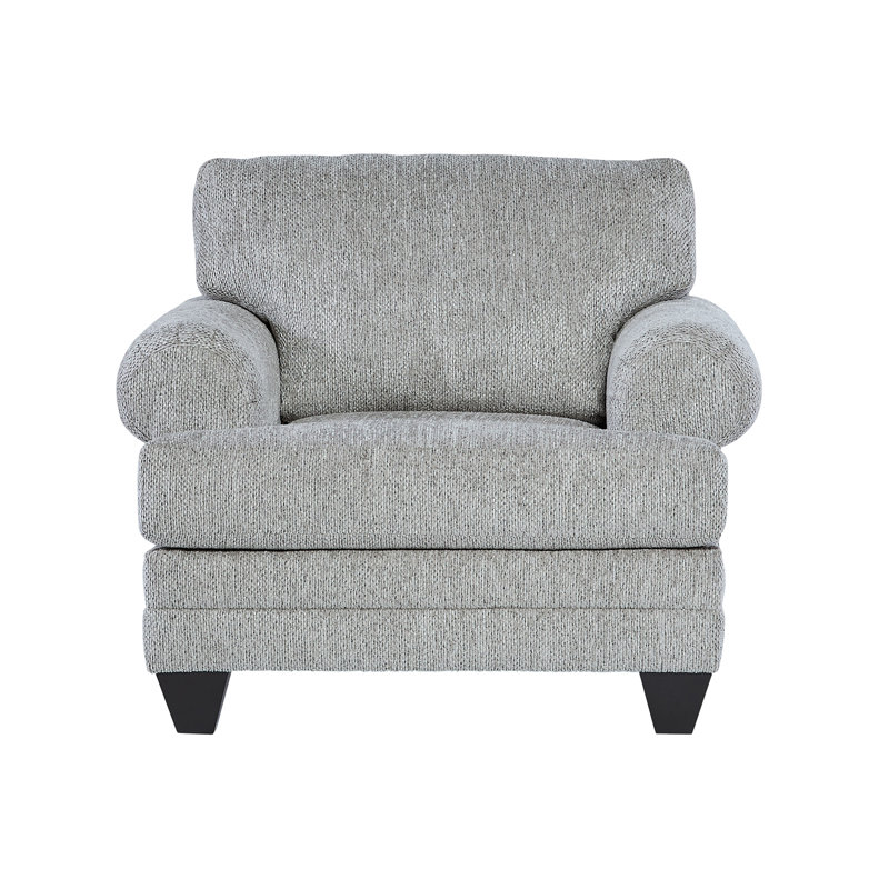 Fauteuil Westham, Mélange de polyester gris foncé