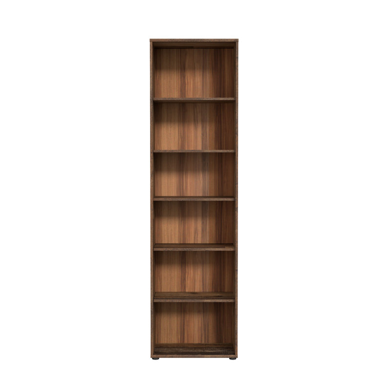 Frogerth 197.5cm H Standard Bookcase, 197.5cm H x 54cm W x 34.8cm D, Old Wood