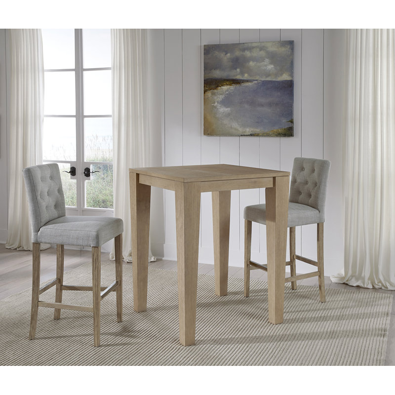 Table carrée en chêne blanc pour 2 personnes American Heritage