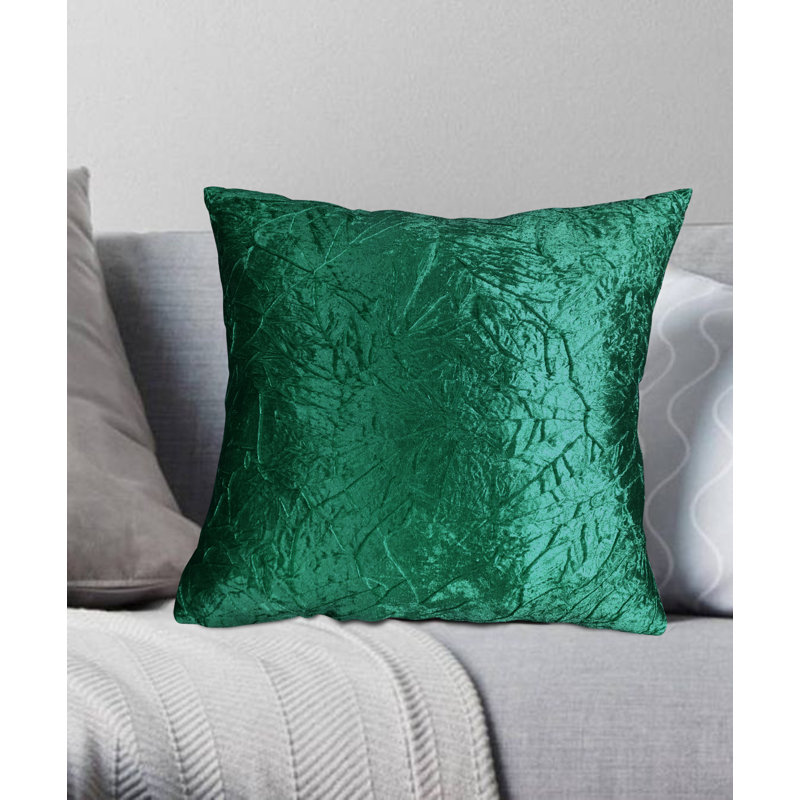 Housse de coussin carré et insert, Vert foncé