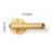 Privacy Brass Door Lever with Round Rosette-107376570