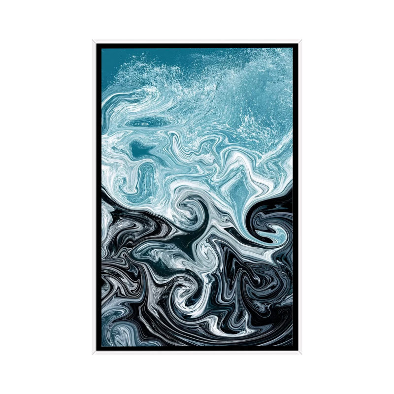 Splash par Ana Rut Bré - impression d'art graphique, Aucun mat, H 26 po x l 18 po x 1,5 po, Toile blanche encadrée