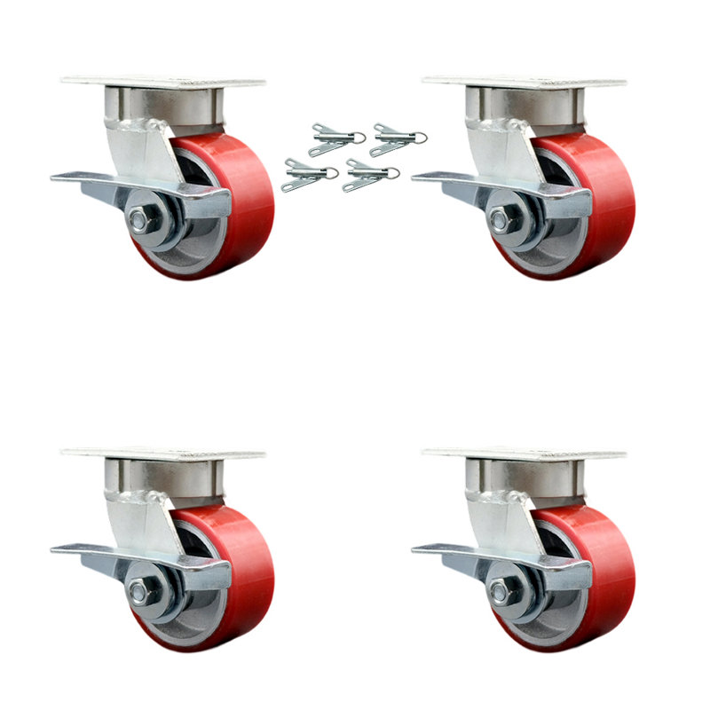 Caster Set, Red