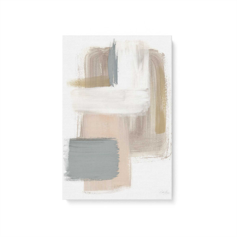 «Beige Ballet V1» sur papier, Toile tendue, 30" H x 20" W x 1.25" D