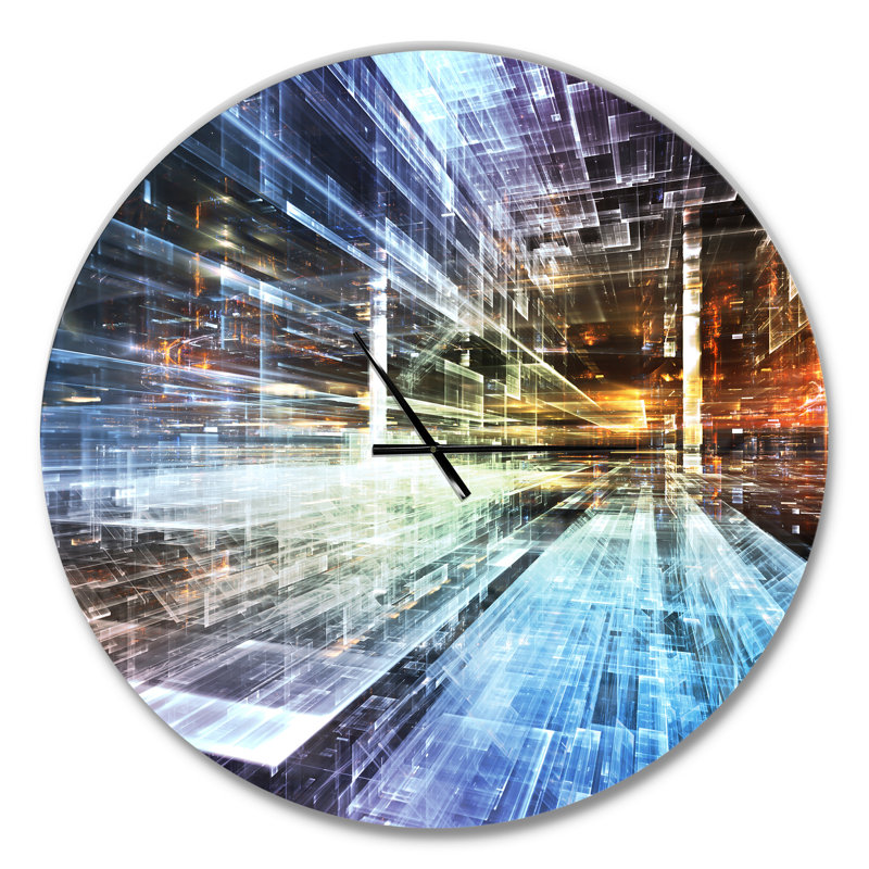 Futur industriel - Horloge murale moderne, Grand